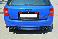 Maxton Design Heckansatz Flaps Diffusor schwarz Hochglanz - Audi RS6 C5 Avant