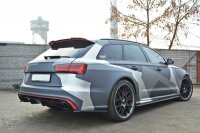 Maxton Design Heckansatz Flaps Diffusor schwarz Hochglanz - Audi RS6 C7 / C7 FL