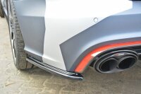 Maxton Design Rear extension Flaps diffuser black gloss - Audi RS6 C7 / C7 FL