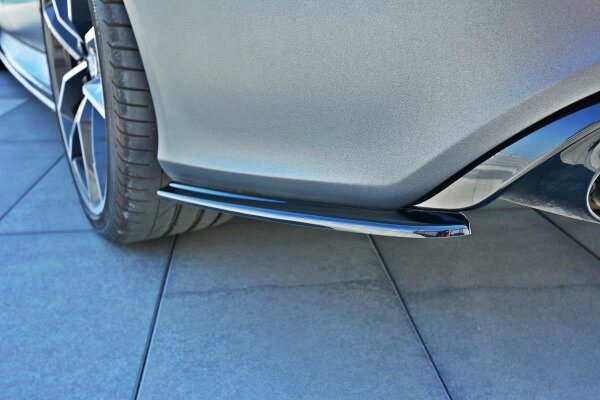 Maxton Design Rear extension Flaps diffuser black gloss - Audi RS7 Facelift