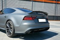 Maxton Design Heckansatz Flaps Diffusor schwarz Hochglanz - Audi RS7 Facelift