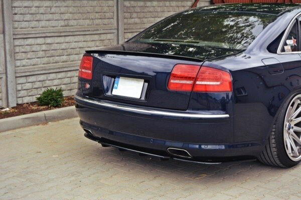 Maxton Design Heckansatz Flaps Diffusor schwarz Hochglanz - Audi S8 D3