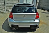 Maxton Design Rear extension Flaps diffuser black gloss - BMW 1 Series E87 Standard/M-Performance