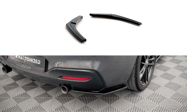 Maxton Design Heckansatz Flaps Diffusor schwarz Hochglanz - BMW 1er F20/F21 M-Power Facelift
