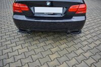 Maxton Design Rear extension Flaps diffuser black gloss - BMW 3 Series E92 M Package Facelift