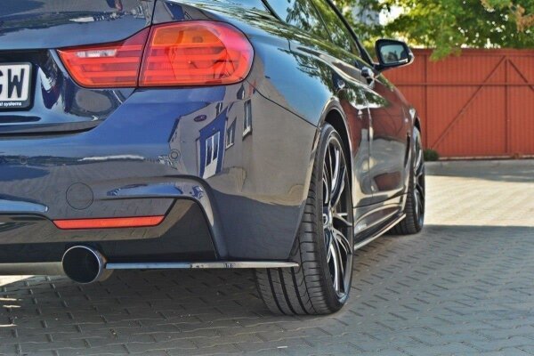 Maxton Design Rear extension Flaps diffuser black gloss - BMW 4 Series F32 M Package