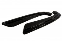 Maxton Design Heckansatz Flaps Diffusor schwarz Hochglanz - BMW 5er F11 M Paket (mit zwei Einzel Endstücken)