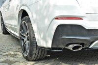 Maxton Design Heckansatz Flaps Diffusor schwarz Hochglanz - BMW X4 M Paket