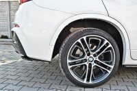 Maxton Design Heckansatz Flaps Diffusor schwarz Hochglanz - BMW X4 M Paket