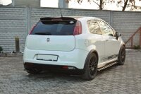 Maxton Design Heckansatz Flaps Diffusor schwarz Hochglanz - Fiat Grande Punto ABARTH