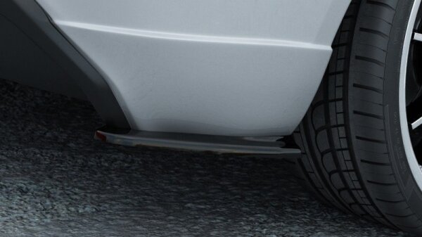 Maxton Design Rear extension Flaps diffuser black gloss - Ford Fiesta MK7 ST / STLINE / ZETEC S