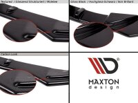 Maxton Design Heckansatz Flaps Diffusor schwarz Hochglanz - Ford Fiesta MK7 ST / STLINE / ZETEC S