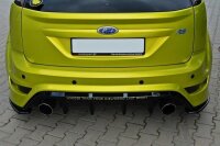 Maxton Design Rear extension Flaps diffuser black gloss - Ford Focus RS MK2