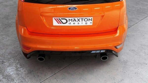 Maxton Design Heckansatz Flaps Diffusor V.2 schwarz Hochglanz - Ford Focus ST MK2 FL