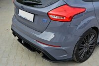 Maxton Design Rear extension Flaps diffuser black gloss - Ford Focus RS MK3