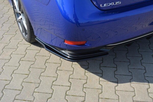 Maxton Design Rear extension Flaps diffuser black gloss - Lexus GS MK4 Facelift H