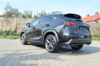 Maxton Design Rear extension Flaps diffuser black gloss - Lexus NX MK1 T