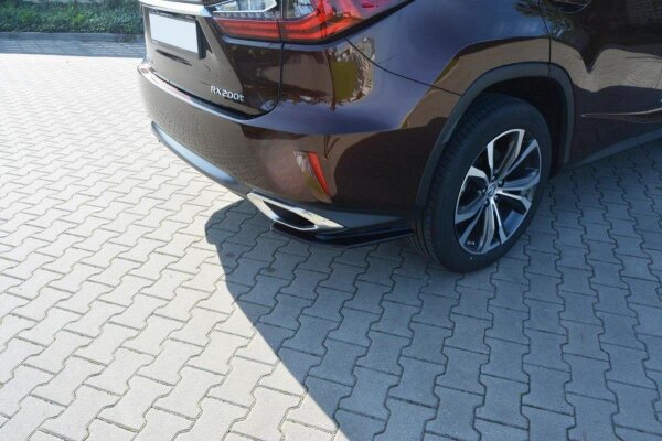 Maxton Design Rear extension Flaps diffuser black gloss - Lexus RX MK4 T