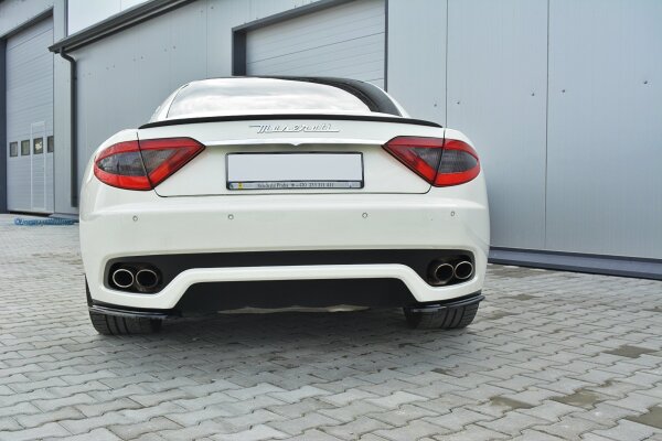 Maxton Design Heckansatz Flaps Diffusor schwarz Hochglanz - Maserati Gran Turismo 2007-2011