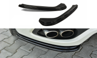 Maxton Design Rear extension Flaps diffuser black gloss - Maserati Gran Turismo 2007-2011