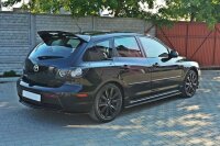 Maxton Design Heckansatz Flaps Diffusor schwarz Hochglanz - Mazda 3 MPS MK1 (Pre-Facelift)