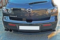 Maxton Design Heckansatz Flaps Diffusor schwarz Hochglanz - Mazda 3 MPS MK1 (Pre-Facelift)