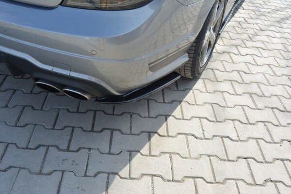 Maxton Design Heckansatz Flaps Diffusor schwarz Hochglanz - Mercedes C W204 63 AMG/AMG-Line