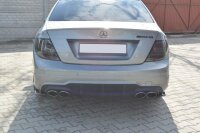 Maxton Design Rear extension Flaps diffuser black gloss - Mercedes C W204 63 AMG/AMG-Line