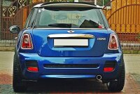 Maxton Design Heckansatz Flaps Diffusor schwarz Hochglanz - Mini Cooper R56 JCW