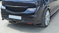 Maxton Design Rear extension Flaps diffuser black gloss - Opel Astra H (for OPC / VXR)