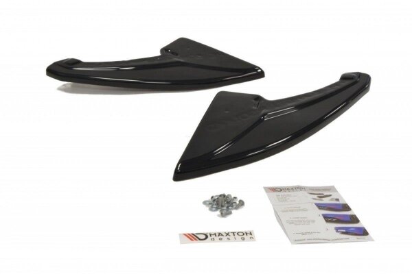 Maxton Design Rear extension Flaps diffuser black gloss - Peugeot 308 II GTI