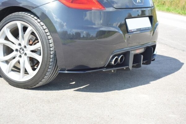 Maxton Design Rear extension Flaps diffuser black gloss - Peugeot RCZ