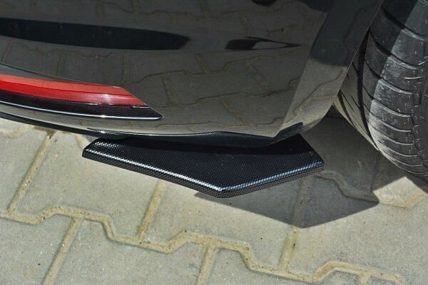 Maxton Design Heckansatz Flaps Diffusor schwarz Hochglanz - Seat Leon III Cupra / FR