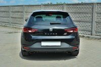 Maxton Design Heckansatz Flaps Diffusor schwarz Hochglanz - Seat Leon III Cupra / FR