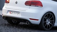 Maxton Design Heckansatz Flaps Diffusor schwarz Hochglanz - VW Golf 6 GTI 35TH