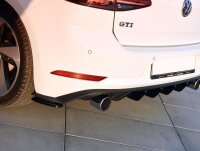 Maxton Design Rear extension Flaps diffuser black gloss - VW Golf 7 GTI Facelift