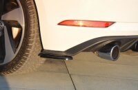 Maxton Design Rear extension Flaps diffuser black gloss - VW Golf 7 GTI Facelift