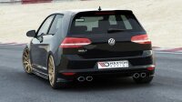 Maxton Design Rear extension Flaps diffuser V.1 black gloss - VW Golf 7 R / R-Line