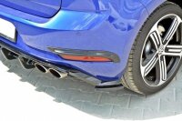 Maxton Design Heckansatz Flaps Diffusor schwarz Hochglanz - VW Golf 7 R / R-Line Facelift