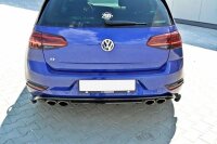 Maxton Design Rear extension Flaps diffuser black gloss - VW Golf 7 R / R-Line Facelift