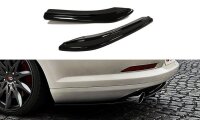 Maxton Design Heckansatz Flaps Diffusor schwarz Hochglanz - VW Passat CC R36 RLINE (Pre-Facelift)