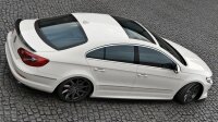 Maxton Design Heckansatz Flaps Diffusor schwarz Hochglanz - VW Passat CC R36 RLINE (Pre-Facelift)