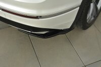 Maxton Design Rear extension Flaps diffuser black gloss - VW Tiguan MK2 R-Line