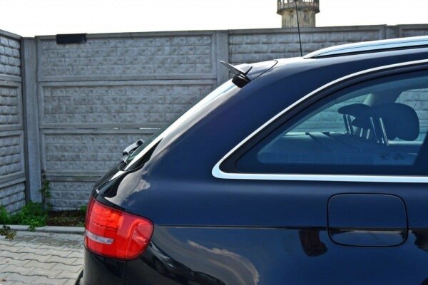 Maxton Design Spoiler Cap schwarz Hochglanz - Audi A4 B8 / B8 FL Avant