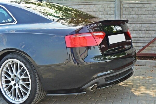 Maxton Design Spoiler Cap black gloss - Audi S5 / A5 / A5 S-Line 8T / 8T FL Coupe