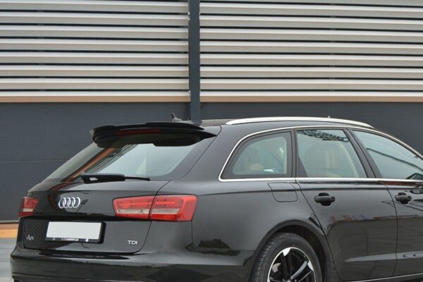 Maxton Design Spoiler Cap black gloss - Audi A6 C7 Avant