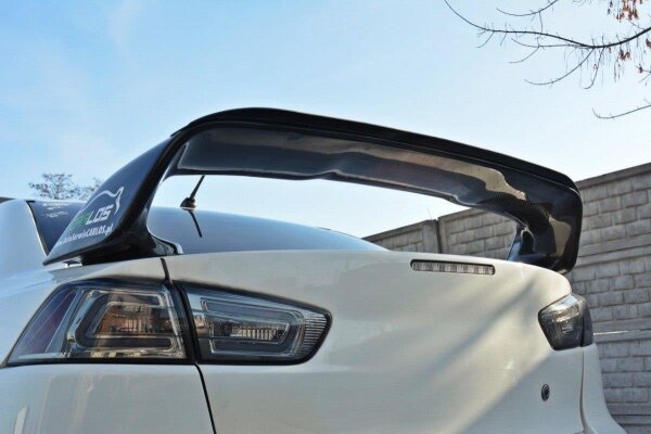 Maxton Design Spoiler Cap schwarz Hochglanz - Mitsubishi Lancer Evo X