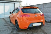 Maxton Design Spoiler Cap black gloss - Seat Leon MK2 Cupra / FR Facelift