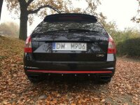 Maxton Design Spoiler Cap schwarz Hochglanz - Skoda Octavia RS MK3 / MK3 FL Combi