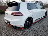 Maxton Design Mittlerer Diffusor Heckansatz schwarz Hochglanz - VW Golf MK7 GTI Clubsport